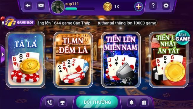 game bai doi thuong tren iphone 3