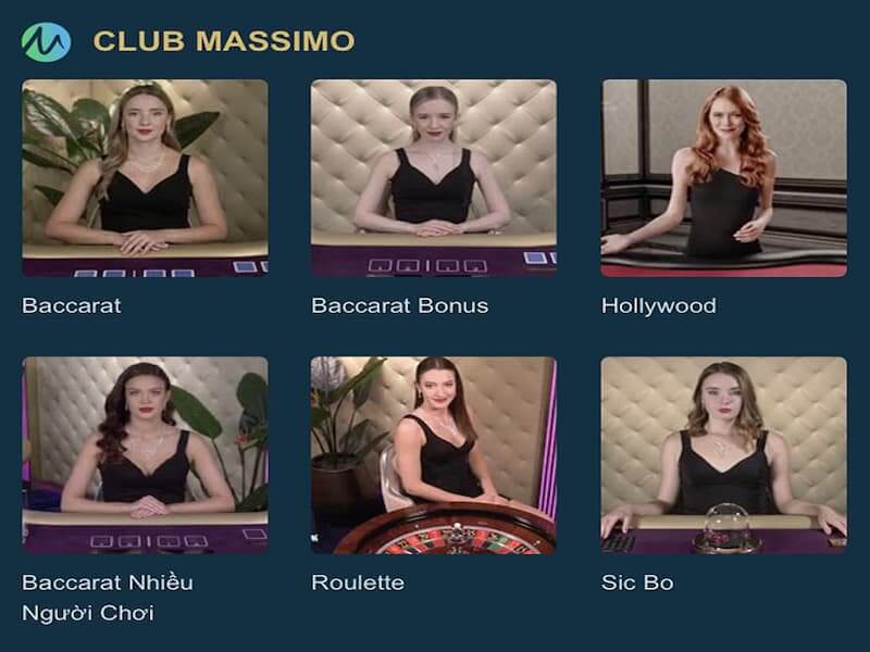 Sảnh Casino Club Massimo